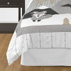 Sweet Jojo Designs Full/Queen Comforter Bedding Set Woodland Friends Grey and White 3pc - 4 of 4