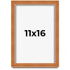 PosterPalooza | Classic Brown Picture Frame - UV Acrylic, Foam Board Backing, Hanging Hardware - 2 of 4