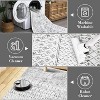 8x10 Vintage Geometric Washable Area Rug,Soft Low Pile Carpet with Non-Slip Backing,Foldable Indoor Accent Floor Cover for Living Room Bedroom,Grey - 3 of 4