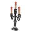Northlight Antique Skull Trio Dripping Blood Halloween Candelabra - 13.75" - - 4 of 4