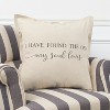 Oversized 'My Soul Loves' Quote Poly Filled Square Throw Pillow Neutral - Rizzy Home: Cotton Canvas, Indoor Decor, Zipper Closure - 4 of 4