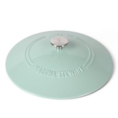 Martha Blue 3.5-Quart Enameled Cast Iron Dutch Oven Braiser