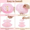Unique Bargains Petal-shaped 3-Layer  Cake Display Holder with Tiered Serving Tray for Pastries Donuts and Fruits - 4 of 4