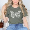 Simply Sage Market Women's Butterfly and Flowers Short Sleeve Graphic Tee - 2 of 4