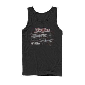 Men's Star Wars The Mandalorian Outland Tie Fighter Tank Top - 1 of 4