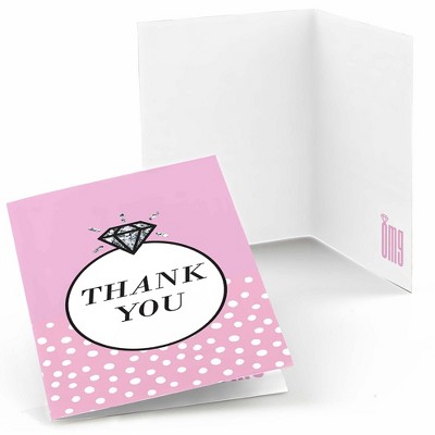 Big Dot of Happiness Omg, You're Getting Married - Engagement Party Thank You Cards (8 Count)