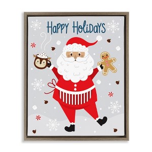 Stupell Industries Santa with Cocoa & Cookie, 25'' x 31'' - 1 of 4