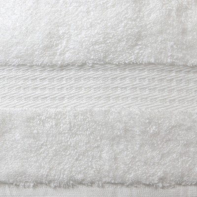 True Classics White Cotton Blend 8-Pack Washcloth Set