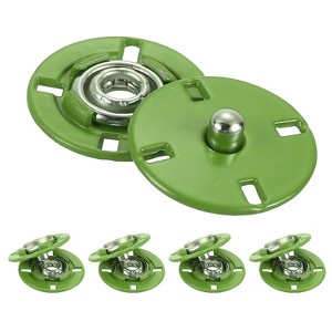 Unique Bargains Alloy Invisible Durable High Hardness Buckle Fasteners Press Studs Buttons 5 Pcs - 1 of 4