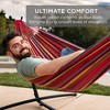 Best Choice Products 2-Person Brazilian-Style Cotton Double Hammock with Stand Set w/ Carrying Bag - 3 of 4