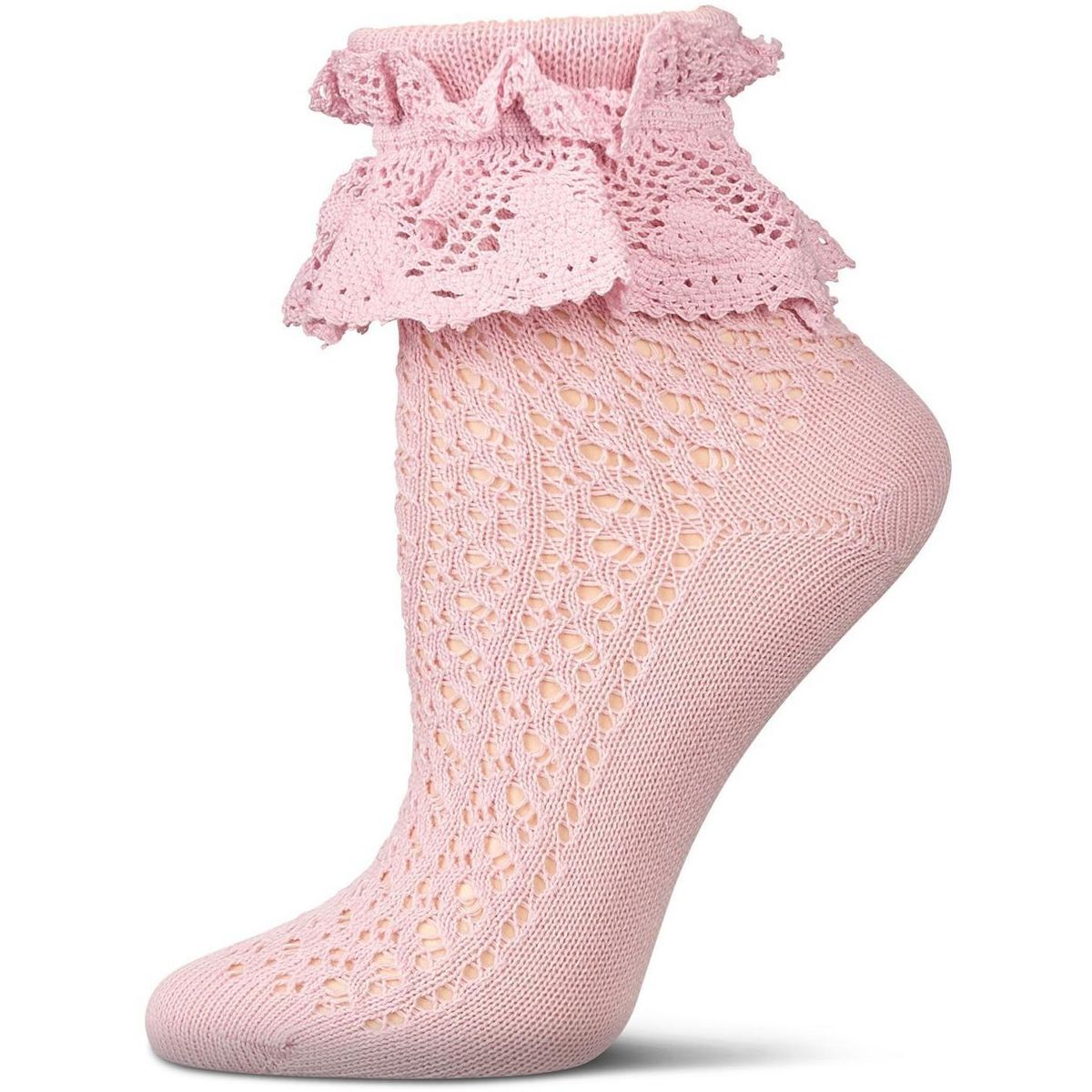 Memoi Women's Whimsy Lace Anklet Socks - thumbnail 5