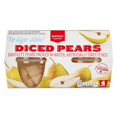 Diced Pear Cups 4ct - Market Pantry&#8482;