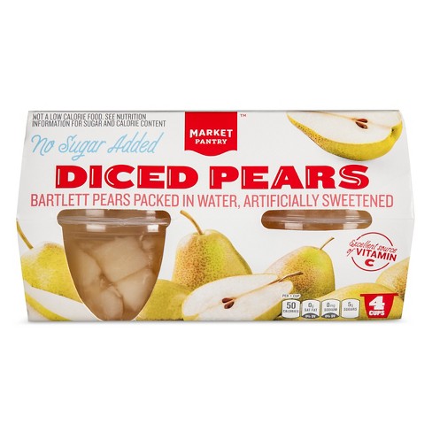 Diced Pear Cups 4ct - Market Pantry™ - image 1 of 1