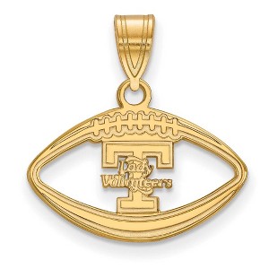 Black Bow Jewelry 14k Yellow Gold Plated Sterling Silver Tennessee Volunteers NCAA Pendant - 1 of 3