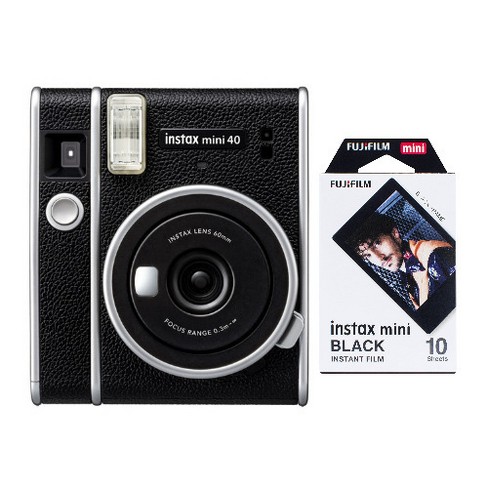 Fujifilm Instax Mini 40 Instant Film Camera and Black Framed Film (10 Exposures) - image 1 of 3