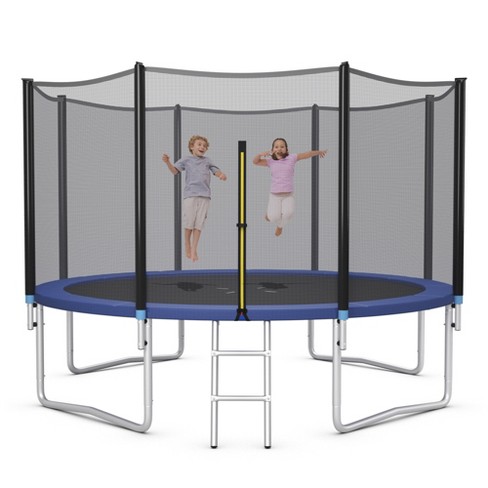 Costway 12 Ft Outdoor Trampoline Bounce Combo W safety Closure Net Ladder Target