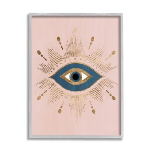 Stupell Industries Evil Eye Glam Boho Pattern Framed Giclee, 16 x 20 - 1 of 3