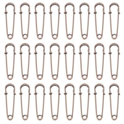Unique Bargains Metal DIY Blankets Crafts Brooch Making Home Sewing Large Safety Pins 60 Pcs