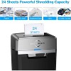 BONSEN Heavy Duty 24-Sheet Cross-Cut Shredder, 40-min runtime, 9-gallon bin, 55dB quiet, P-4 high security, commercial-grade for office use - 2 of 4