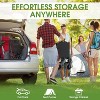 HTUTWOO Beach Collapsible Wagon Cart, Heavy Folding Utility Cart, 300L Capacity, Duty 350 lbs, with Big All-Terrain Beach Wheels & Drink Holders - 2 of 4