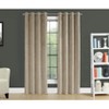 Monarch Specialties Curtain Panel 2Pcs Set  Room Darkening Grommet Living Room Bedroom Kitchen Velvet Polyester Beige Contemporary Modern - 2 of 4