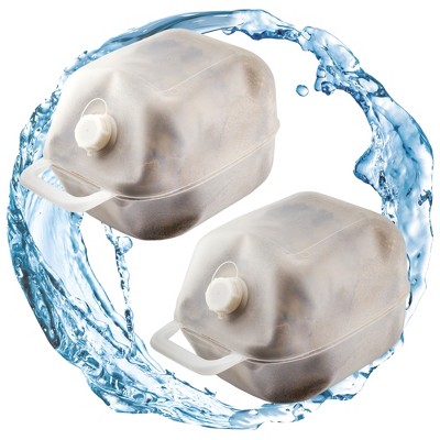 Cornucopia Brands Swimming Pool Ladder Weights 2pk; Fillable Anchors for Your Pool Steps