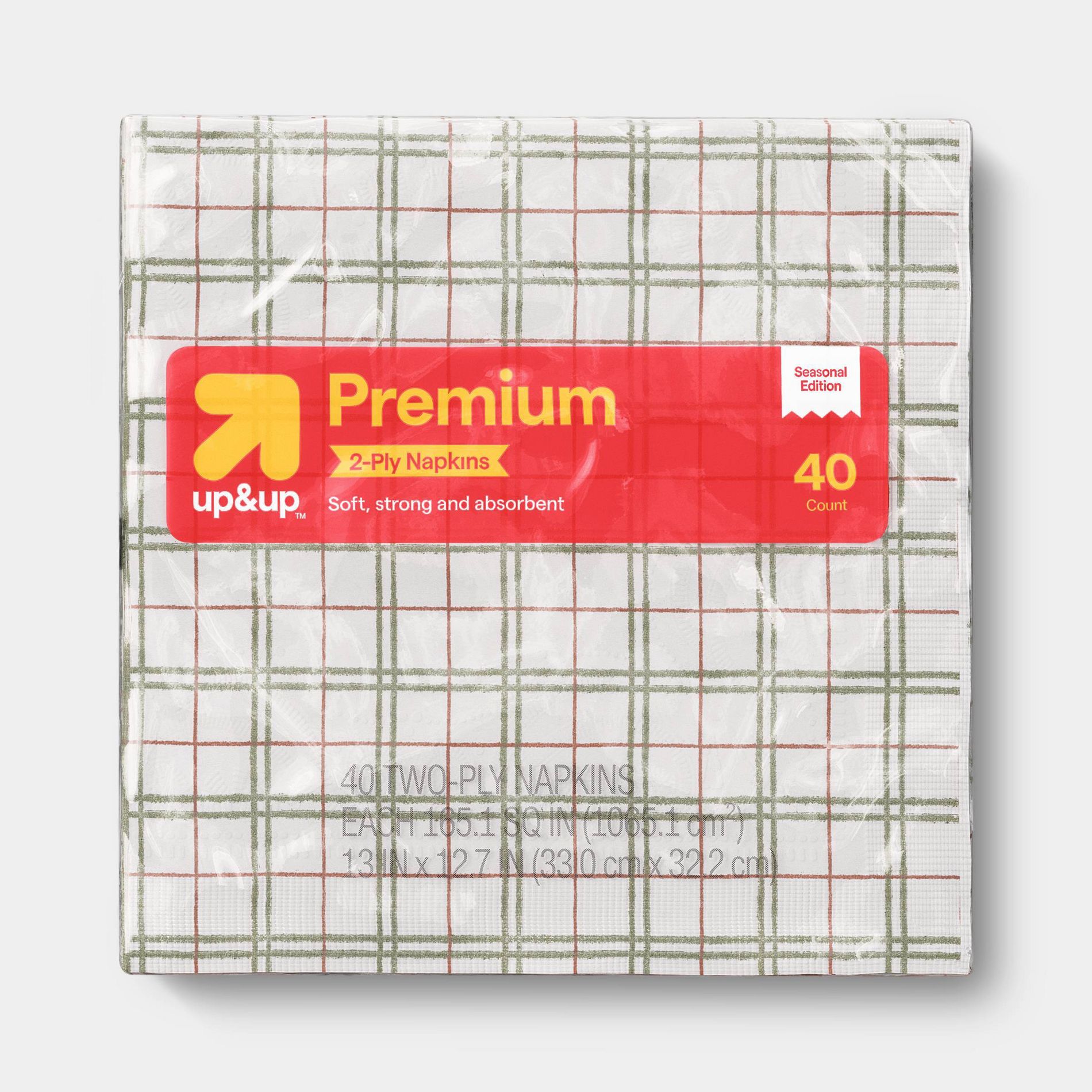 40ct Fall Foliage Disposable Napkins - up&up™