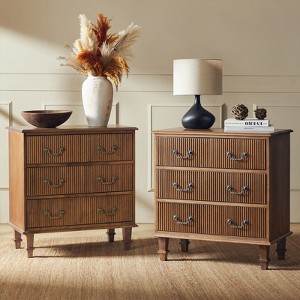 Phil 2 - Drawer Nightstand with Integrated Charging Station and Pull-Out Tray Set of 2丨HULALA HOME - 1 of 4