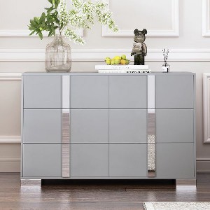 Kumasinova 2-Drawer Nightstand with Metal Handles, Modern Bedroom Storage Cabinet, Bedroom End Table, Dresser for Bedroom - 1 of 4