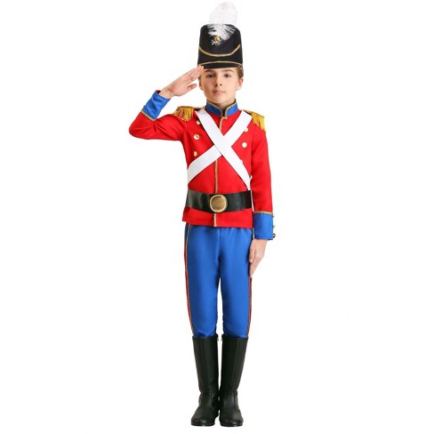 HalloweenCostumes.com Small Girl Girl's Toy Soldier Costume, Black/Blue/Red