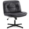 ALEXOUN Criss Cross Home Office Chair,Wide Seat,PU Leather Swivel Height Adjustable Comfy Computer Task Seat,for Home,Office - 4 of 4