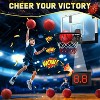 Skirfy Indoor Basketball Hoop Set with 3 Balls, Pro Mini Basketball Hoop for Door with Electronic Scoreboard, Black - 2 of 4