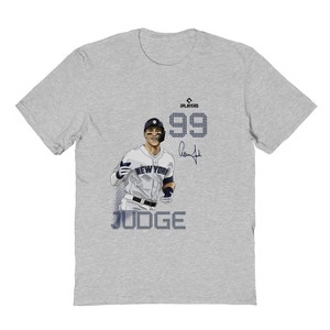 MLBPA Men's Judge Pw Licensed Mlb Aaron Judge New York Yankees Short Sleeve Graphic Cotton T-Shirt - Sport Grey S - 1 of 4