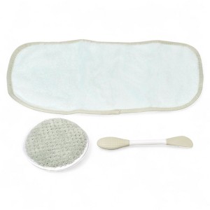 Spa Essentials 3-Piece Facial Care Set – Ultra-Soft Headband, Reusable Cleansing Pad & Dual-Ended Applicator - 1 of 3
