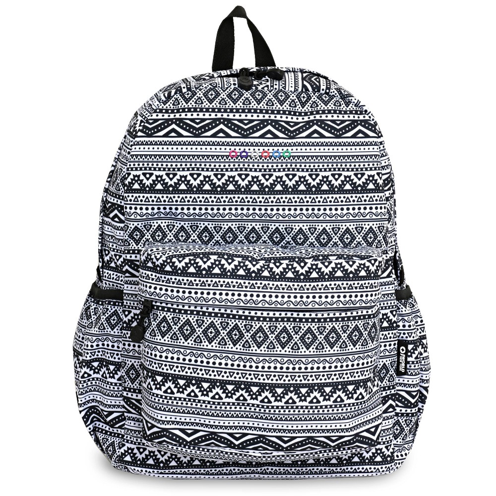 Photos - Backpack J World OzCampus 17"  - Geometric: Water-Resistant, Laptop Pocket,