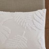 Gracie Mills Domenic 3-Piece Coastal Breeze Tufted Cotton Chenille Palm Comforter Set - 3 of 4