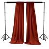 Slickblue Pack of 2 Polyester Backdrop Drapes – 96"H x 58"W, Rod Pocket, Semi Sheer, Serged Edges, 41 Colors Options - 2 of 3
