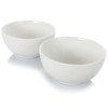 Gibson Home 2 Piece 7 Inch Ceramic All-Purpose Round Bowl Set in White - 3 of 4