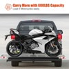 Motorcycle Carrier, 600 lbs Aluminum Motorcycle Carrier Hitch, Loading Ramp Ratchet Straps and Stabilizers for Cars, Trucks - 3 of 4