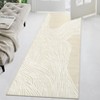 Washable Modern Contemporary Striped Rug Non Slip Low Pile Rug Soft Throw Floor Cover Foldable Indoor Carpet for Living Room Bedroom Playroom Nursery - 4 of 4