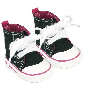 Sophia’s High-Top Canvas Sneakers for 18” Dolls, Black - 1 of 1