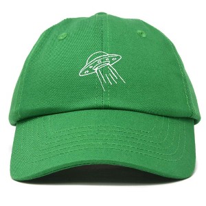 Dalix UFO Embroidered Alien Dad Hat Cotton Baseball Cap Adjustable Mens - 1 of 4