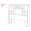 Full/Queen Tall Slant Back Bookcase Headboard - Prepac - 3 of 3