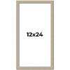 PosterPalooza | 12x24 Thin Barnwood Picture Frame, UV Acrylic, 2 Finishes - Grey and Black - 2 of 4