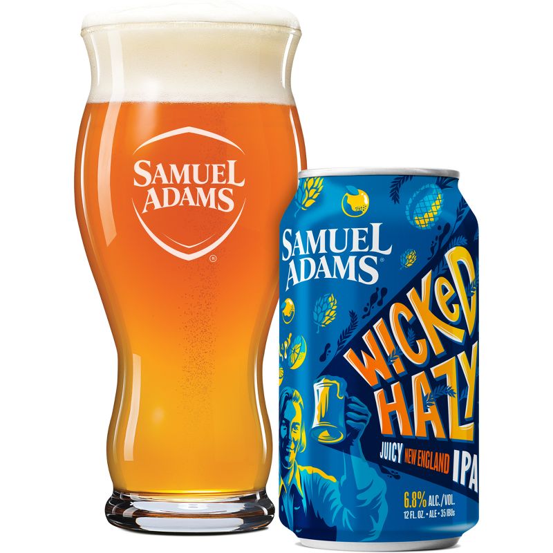 Samuel Adams Wicked Hazy New England IPA Beer - 6pk/12 fl oz Cans, 3 of 10