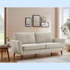 MINIMORE Modern Style 85" W Smiling 3Seater Flared Arm Sofa - 2 of 4
