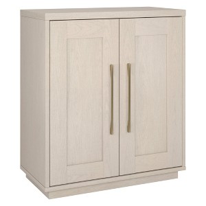 HomeRoots 32" White Wood Accent Cabinet With Two Doors - 1 of 4