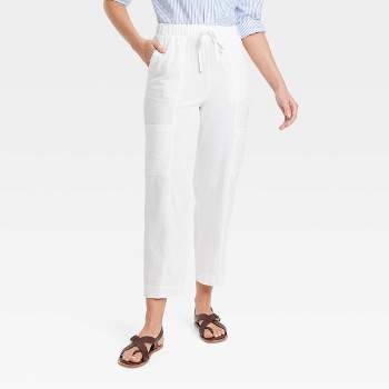 White Stag Women's Elastic Waist Woven Pull-On Pants Available in Regular  and Petite - Walmart.com