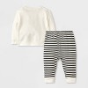 Baby 2pc Halloween Dog & Cat Trick-Or-Treating French Terry & Jogger Pants Set - Cat & Jack™ Cream - 2 of 4