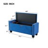 NicBex Modern 47.4" Velvet Storage Bench with Rivet Design for Bedroom and Entryway - 2 of 4